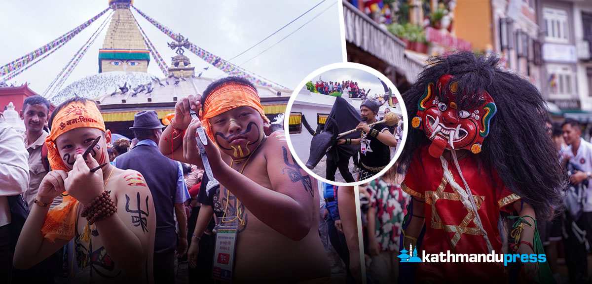 बौद्धमा रोपाईं जात्राको रौनक [फोटो फिचर]