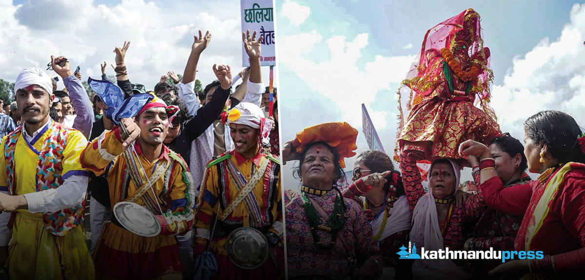 गौरा पर्वमा यसरी झुम्यो टुँडिखेल [फाेटाे फिचर]