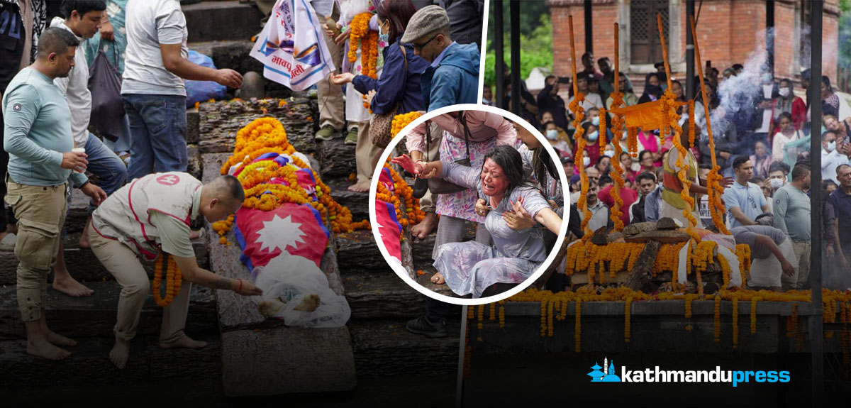 जेनजी आन्दोलनमा ज्यान गुमाएकाहरुको अन्त्येष्टि [तस्बिरहरू]