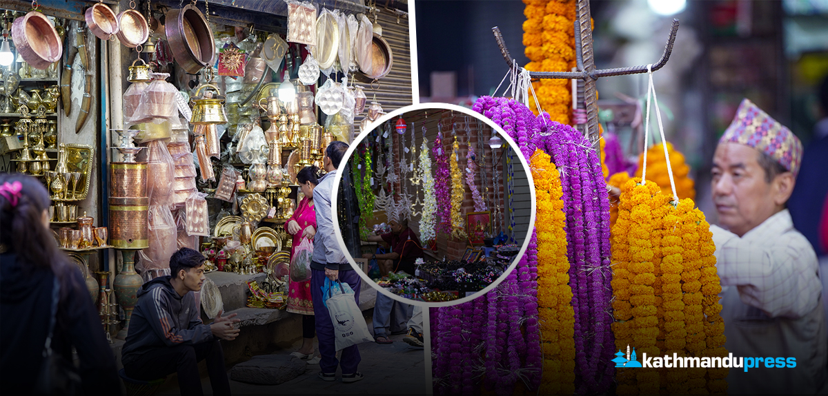 बजारलाई लाग्यो तिहार [फोटो फिचर]