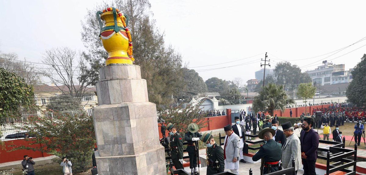लैनचौर पुगेर प्रधानमन्त्रीले गरे सहिदप्रति श्रद्धाञ्जली अर्पण (तस्बिरहरु) 