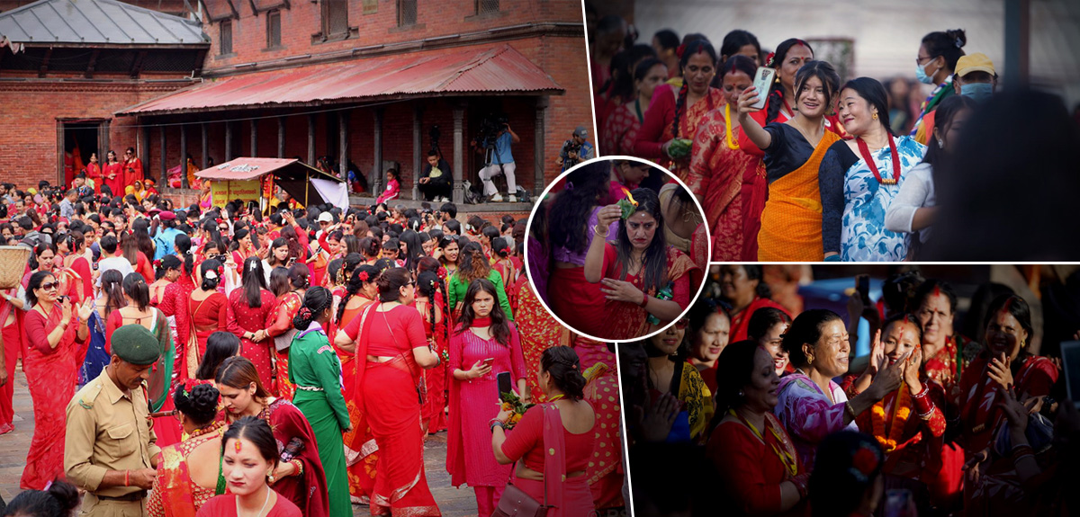 पशुपतिमा तीजको रमझम [तस्बिरहरू]
