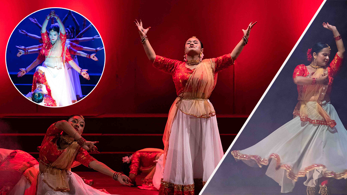 देवी दुर्गाको संघर्ष र शक्ति दर्साउने नृत्य [तस्बिरहरू]