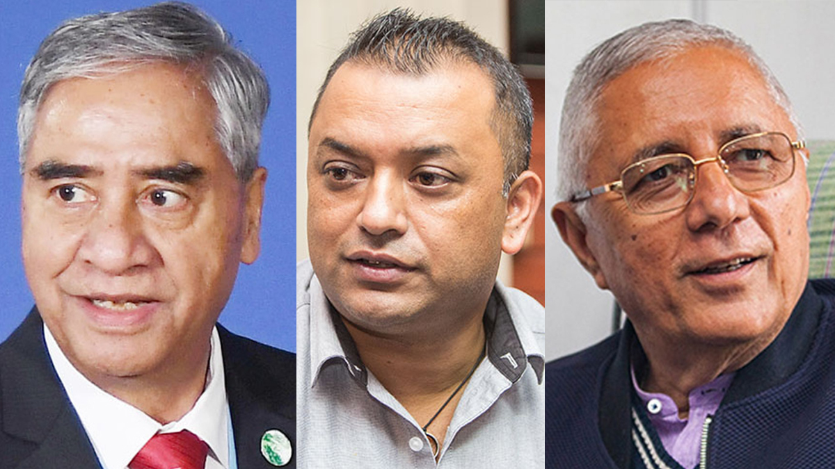 सभापति देउवा, नेता शेखर र गगनबीच धुमबाराहीमा छलफल