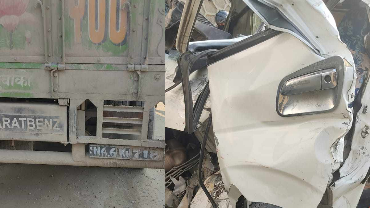 धादिङको बेल्खुमा ट्रक र हायस ठोक्किँदा १६ जना घाइते