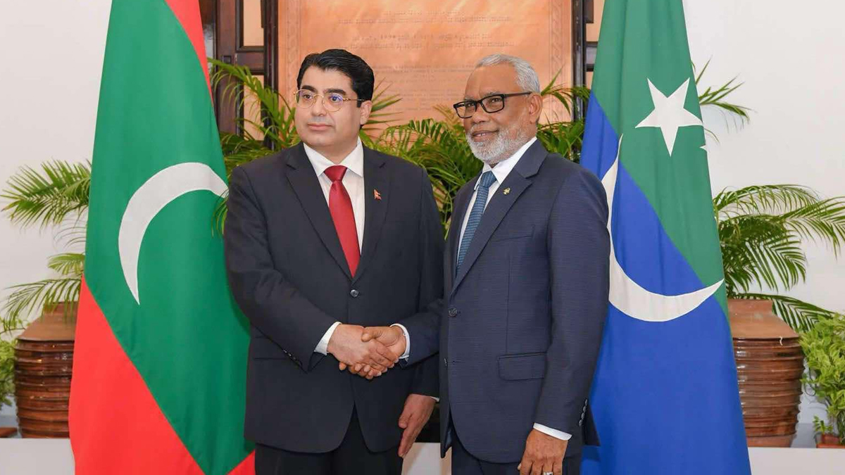 सांसद ढकाल र माल्दिभ्सका सभामुखलाबीच भेट