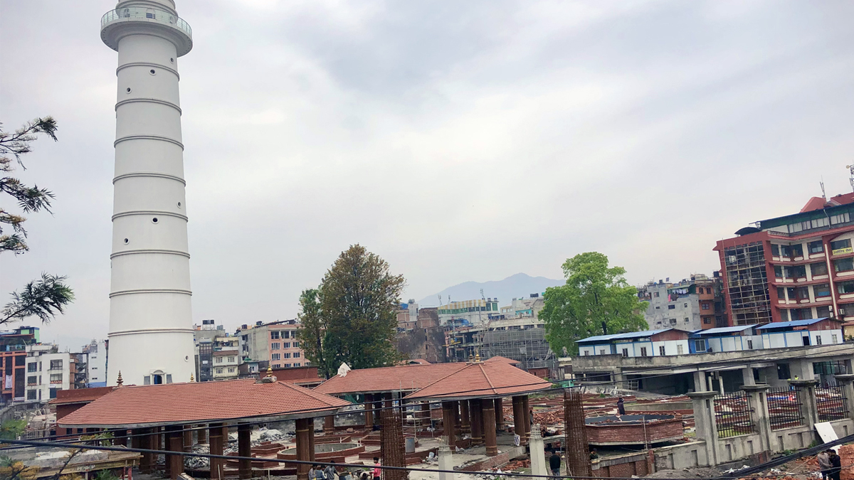 निर्माणाधीन धरहरा परिसर