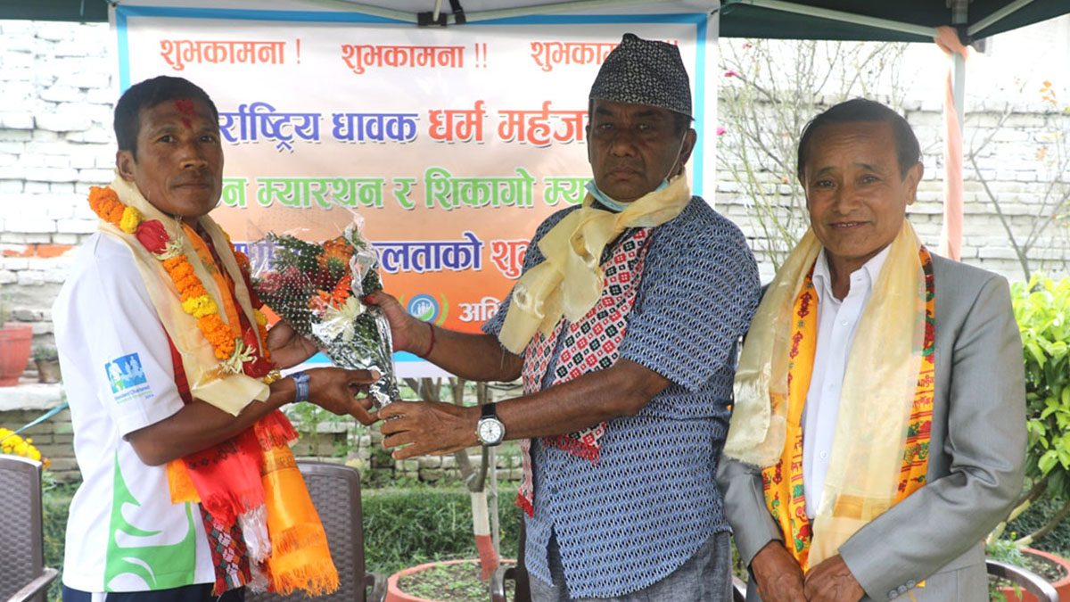 धर्मले लन्डन म्याराथन खेल्ने