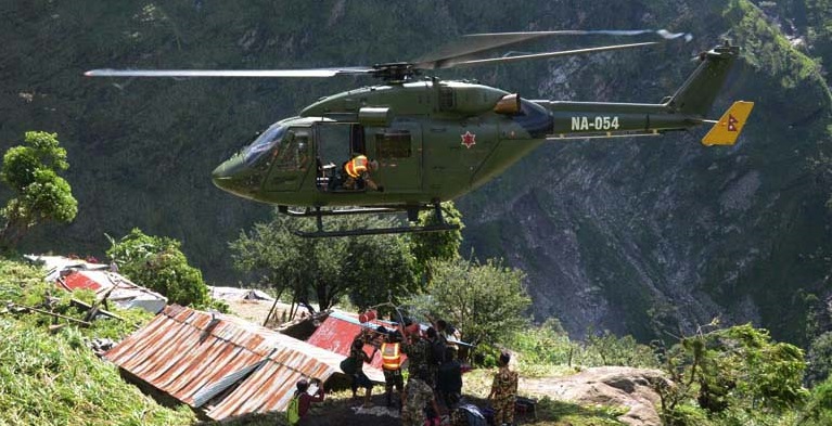 मनसुनजन्य विपद् प्रतिकार्यमा जुट्यो सेना