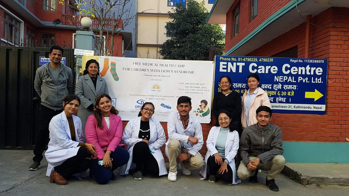डाउन सिन्ड्रोम बालबालिकालाई निशुल्क स्वास्थ्य शिविर