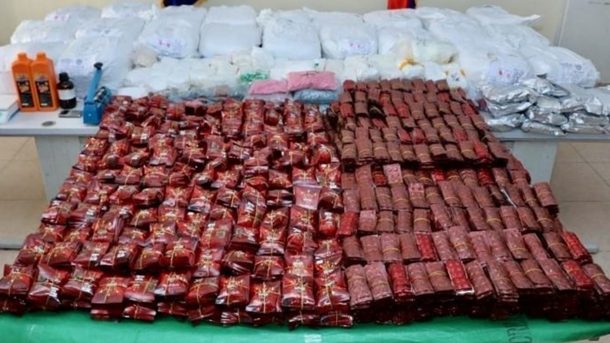 कम्बोडियामा १ टनभन्दा बढी अवैध लागुऔषध बरामद