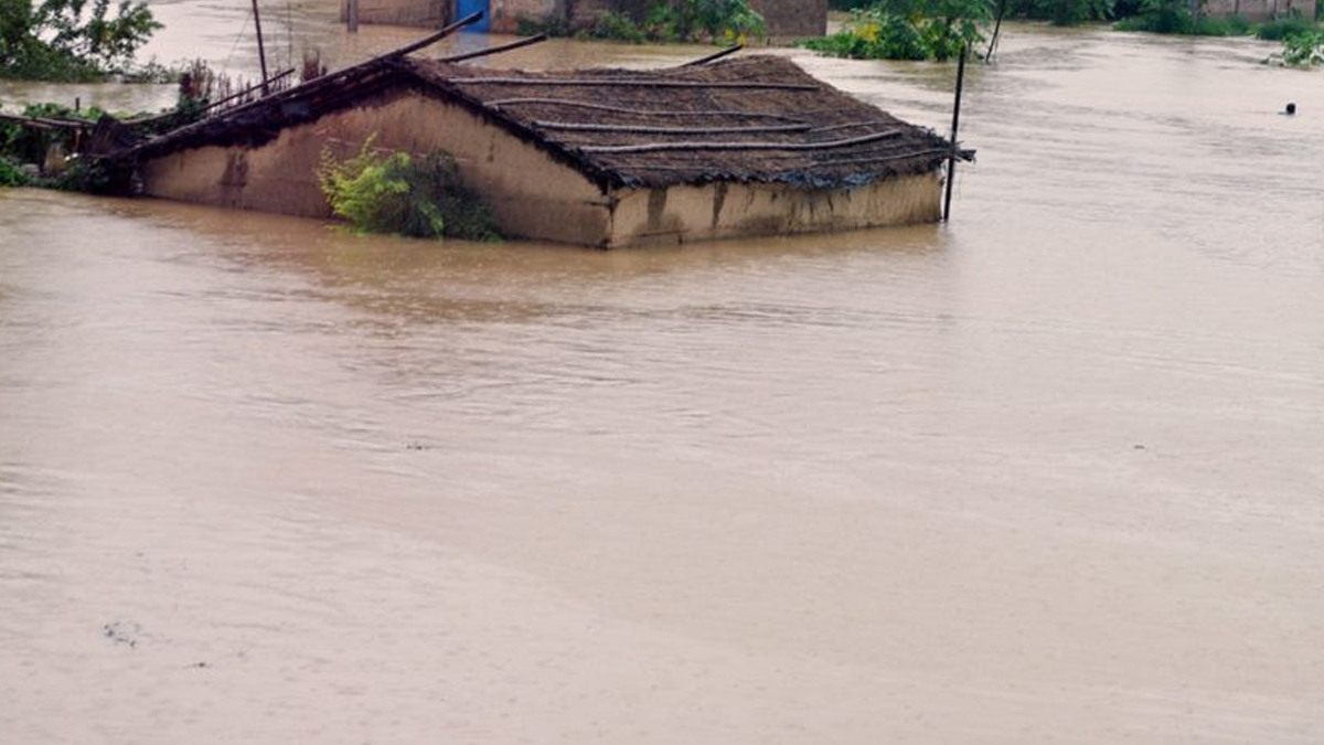 सप्तरीको तिलाठीमा पच्चीस घर डुबानमा