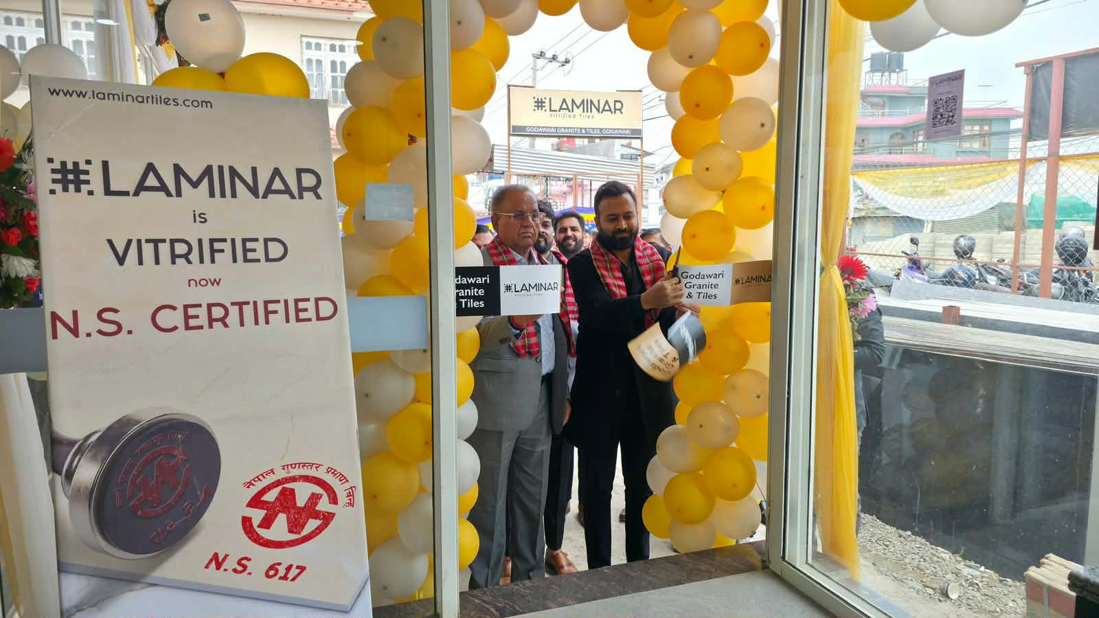 लामिनार टाइल्सकाे नयाँ शोरूम हरिसिद्धिमा