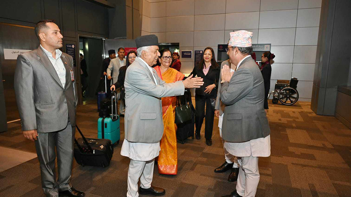 राष्ट्रपति पौडेल कतारमा