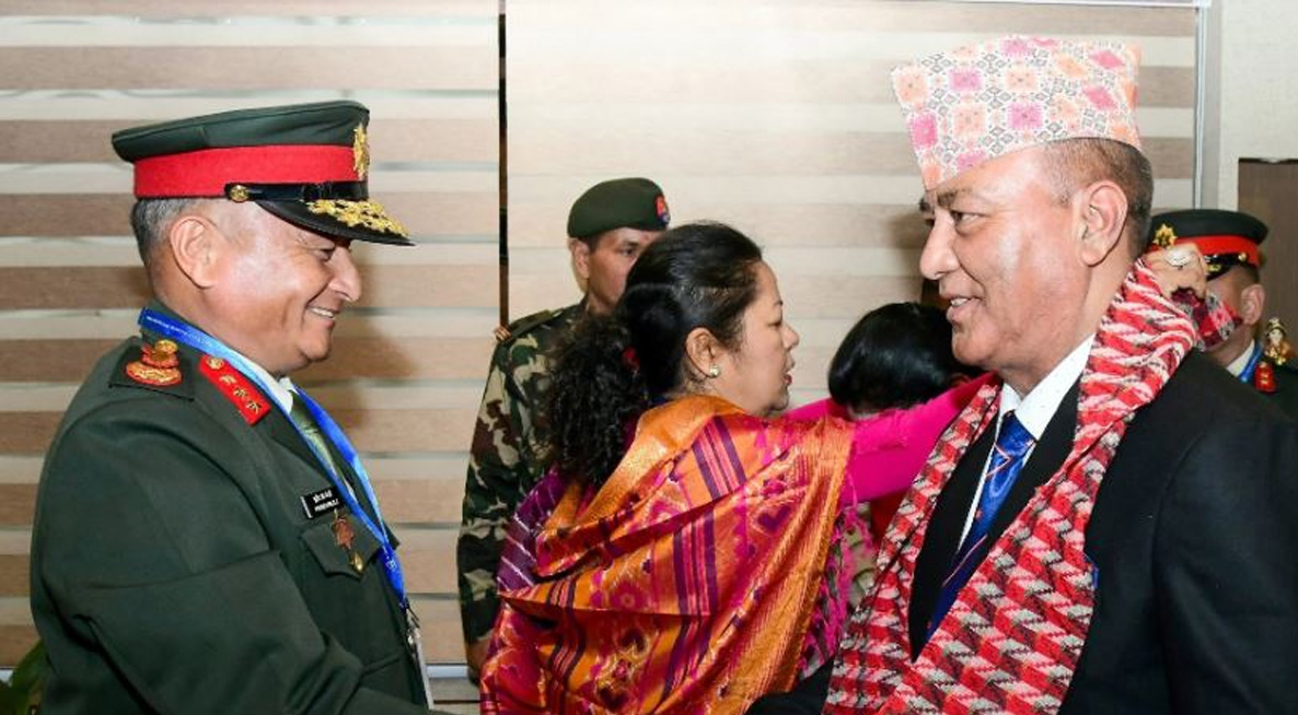 प्रधान सेनापति सिग्देललाई भारतीय सेनाको मानार्थ महारथीको दर्जा 