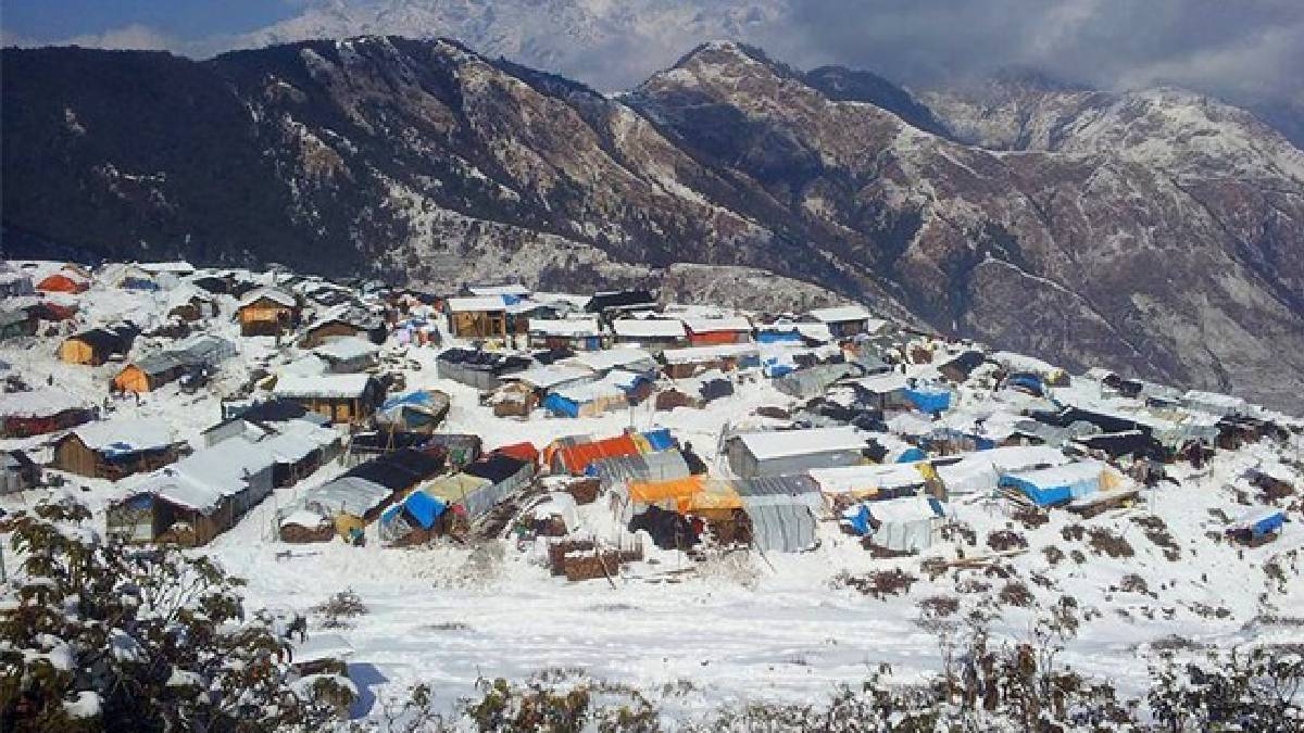 उत्तरी गोरखामा भारी हिमपात