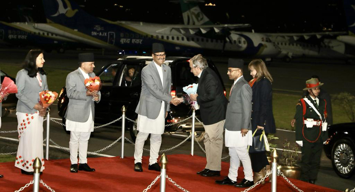 राष्ट्रसङ्घका महासचिव गुटेरेस नेपालमा