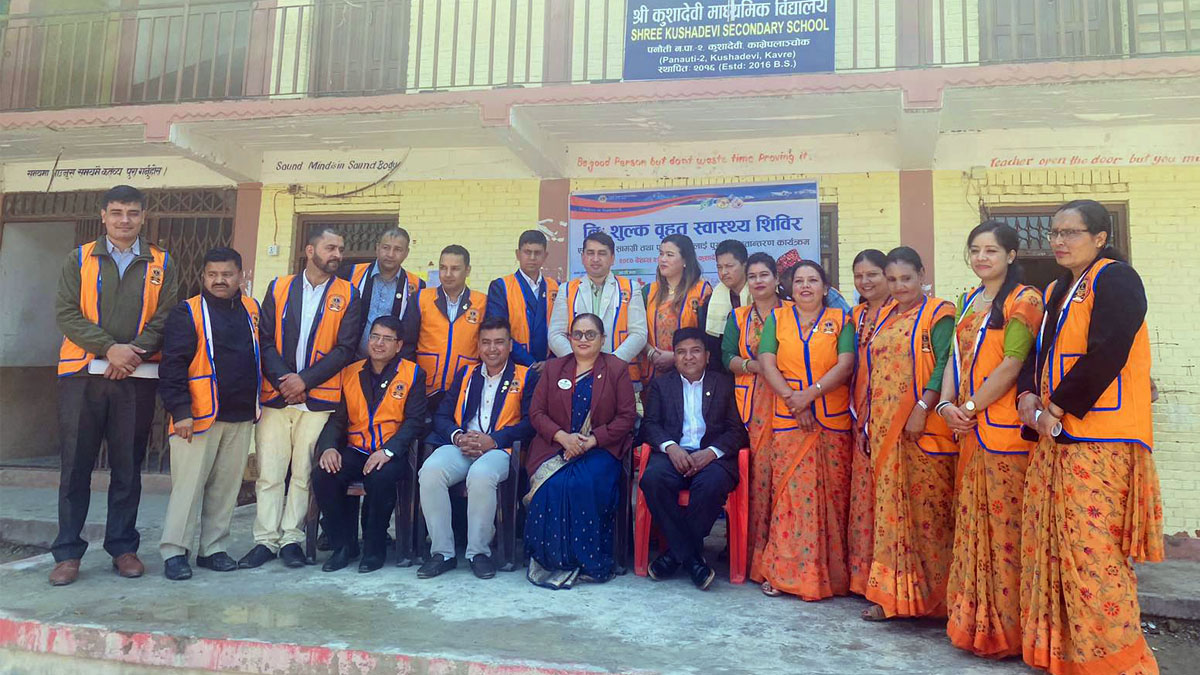 कुशादेवीमा निःशुल्क स्वास्थ्य शिविर