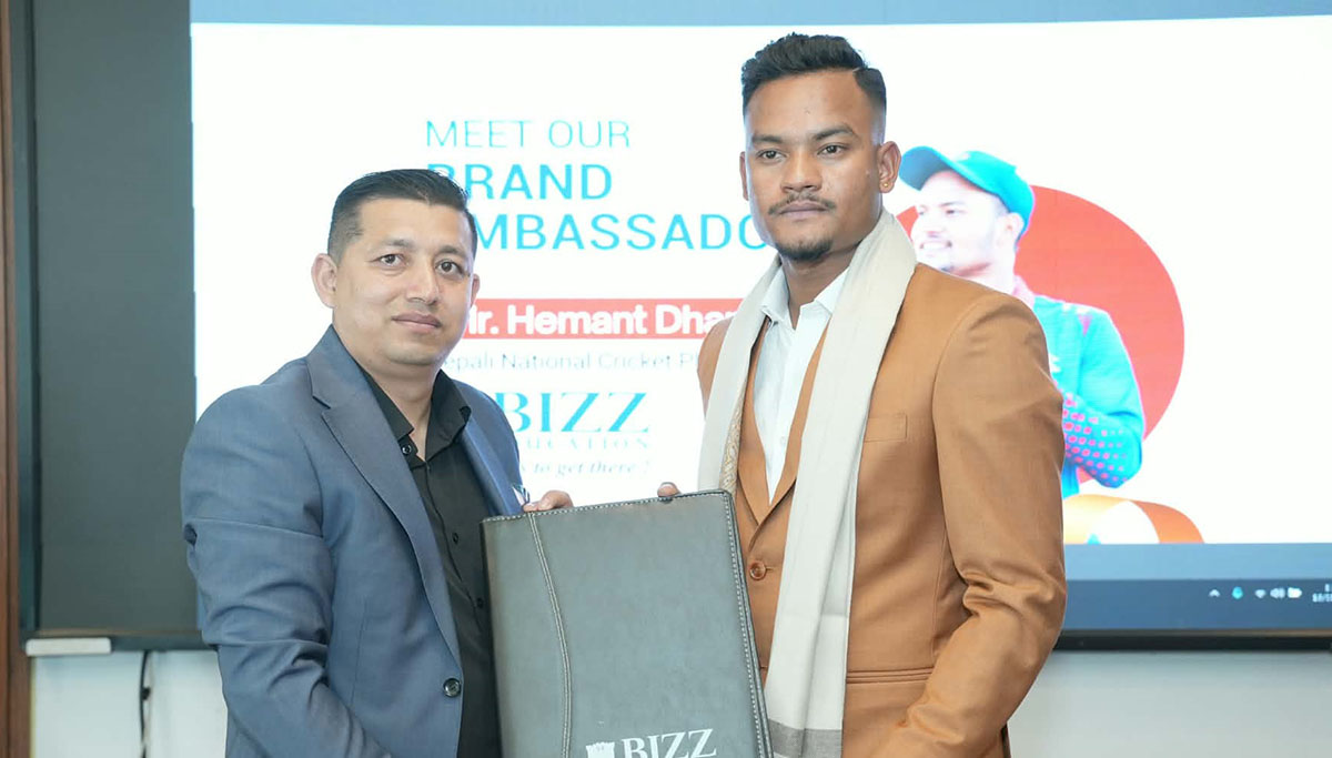 हेमन्त धामी बने बिज एजुकेशनको ब्रान्ड एम्बासडर