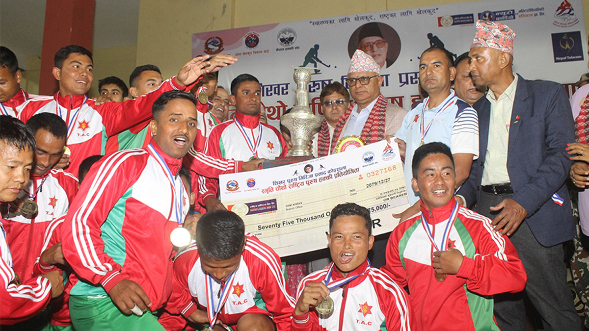 आर्मीले जित्यो राष्ट्रिय हक्की उपाधि