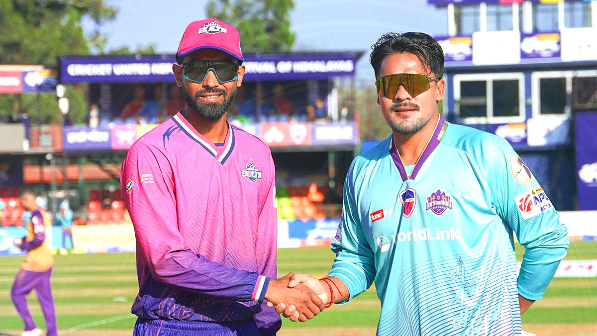 एनपिएल उद्घाटन खेलमा काठमाडौंले टस जितेर फिल्डिङ रोज्यो