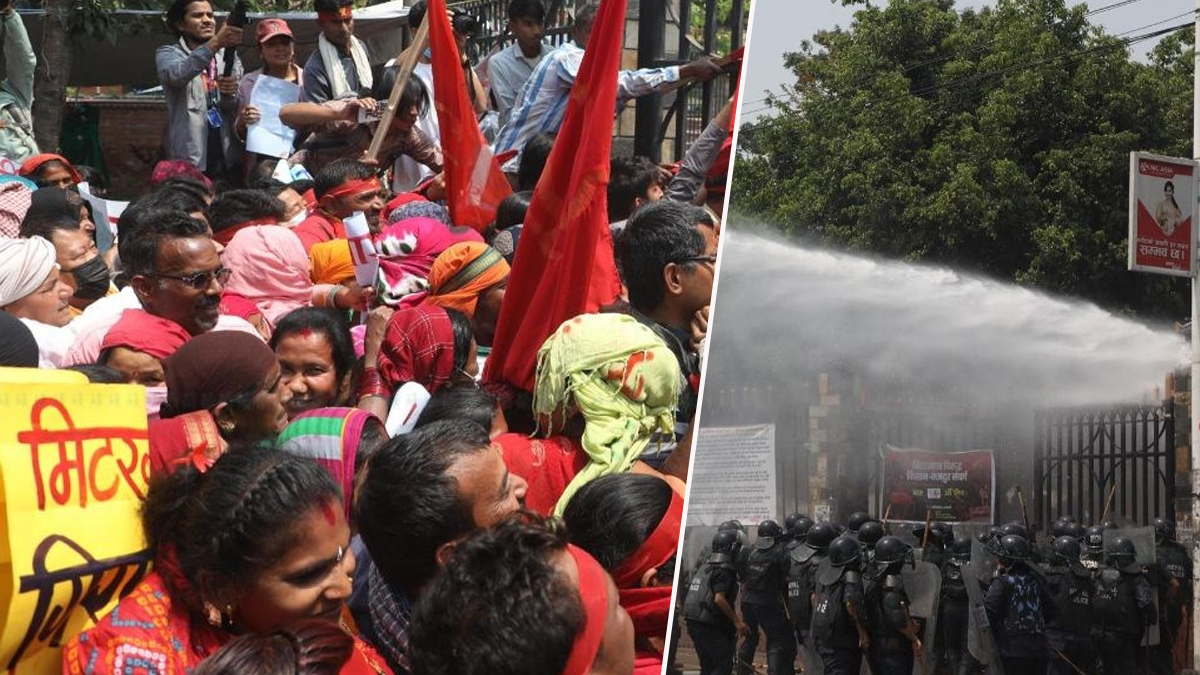 मिटरब्याजपीडित र प्रहरीबीच शान्तिवाटिकामा झडप