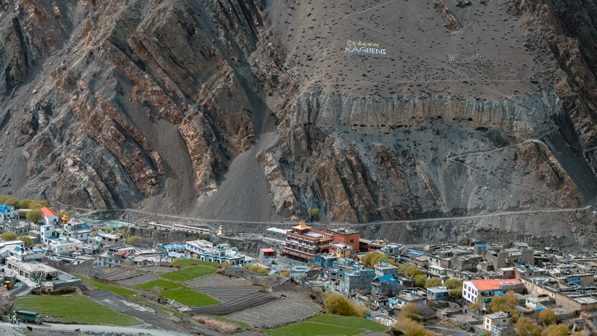 कालीगण्डकी किनारमा मुस्ताङको कागबेनी बजार