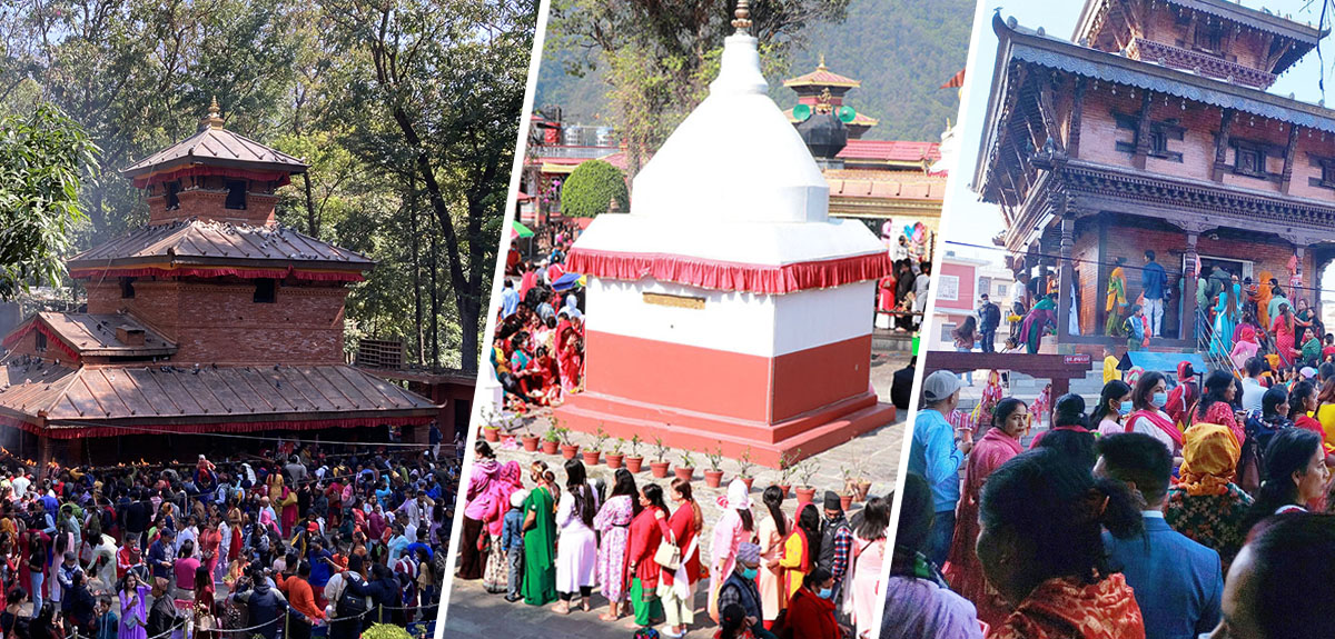 चैतेदसैंका अवसरमा शक्तिपीठहरूमा भक्तजनको घुइँचो (तस्बिरहरू)