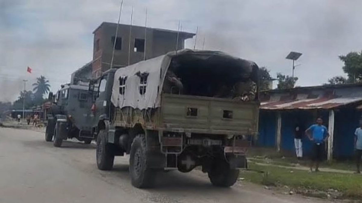 कप्तानगञ्जमा कर्फ्यू उल्लंघन, सडकमा निस्कियो सेना