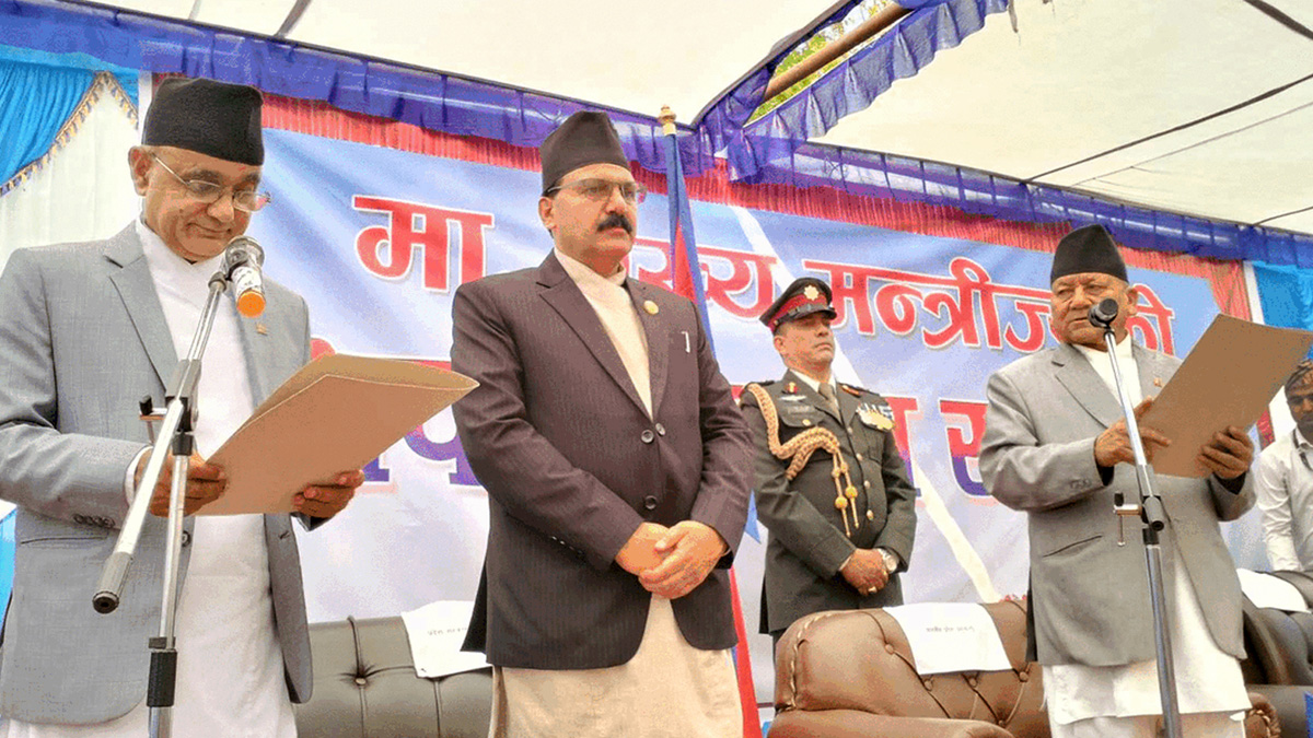 कर्णालीका मुख्यमन्त्री कँडेलले लिए शपथ