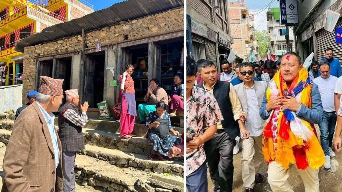 काभ्रेमा सत्ता गठबन्धनको घरदैलो अभियान, मतदातामा उत्साह
