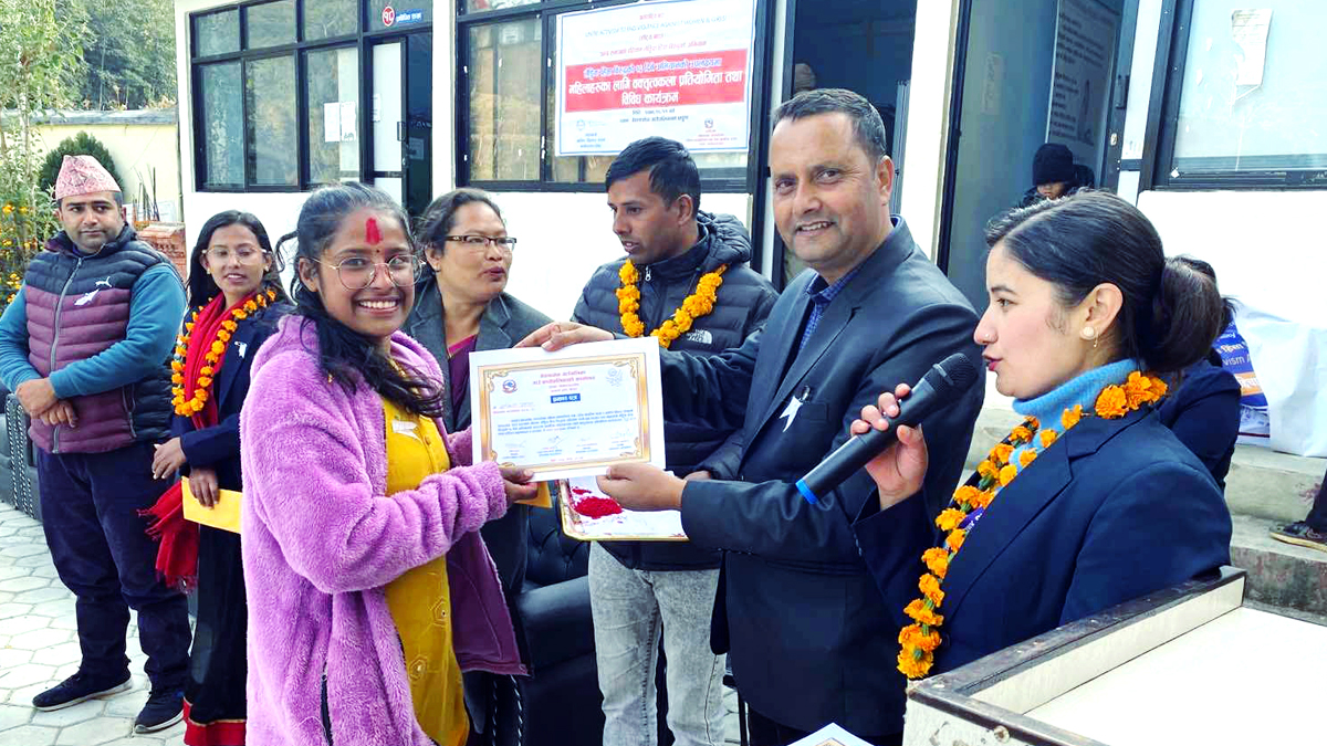 लैंगिक हिंसा विरुद्धको अभियानमा वक्तृत्वकला प्रतियोगिता