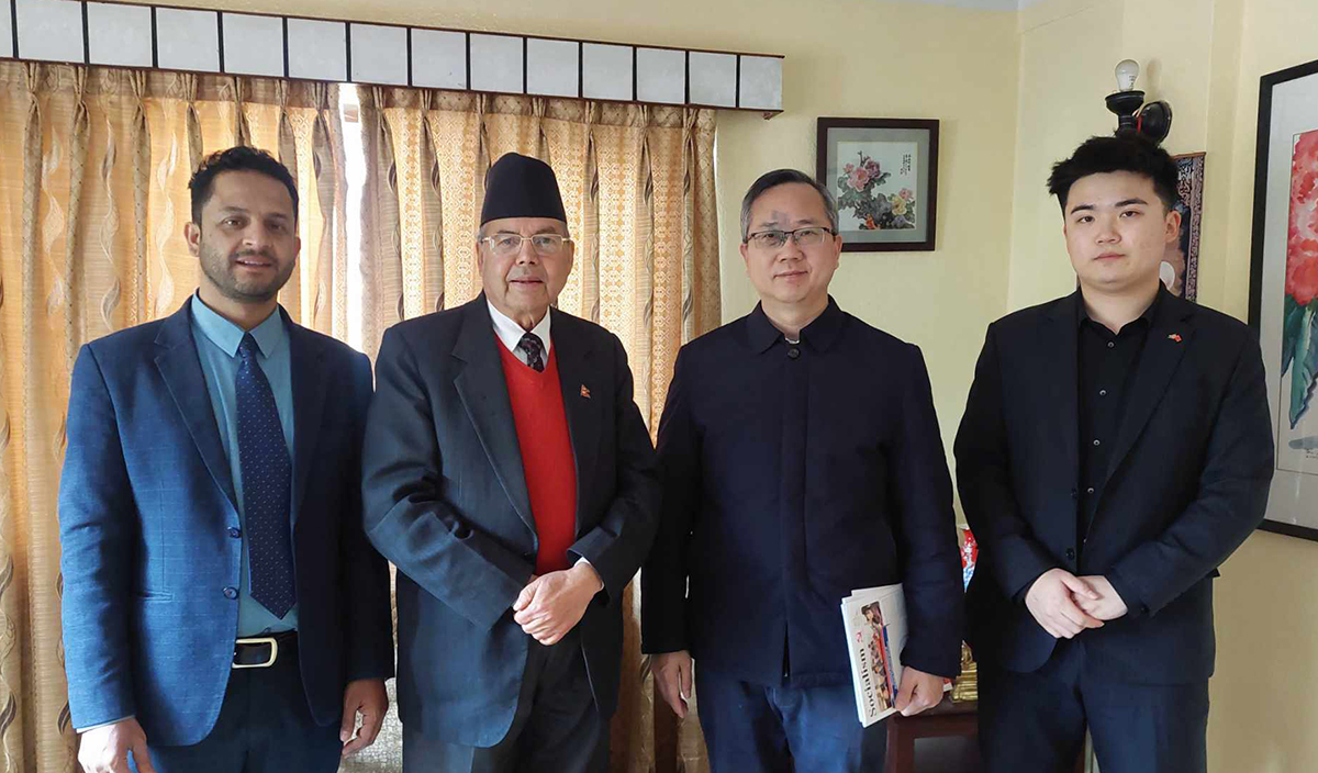 पूर्वप्रम खनाल र चिनियाँ राजदूत छनबीच भेट