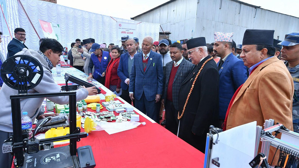 एमाले बैठकस्थलमा प्रविधि प्रदर्शनी