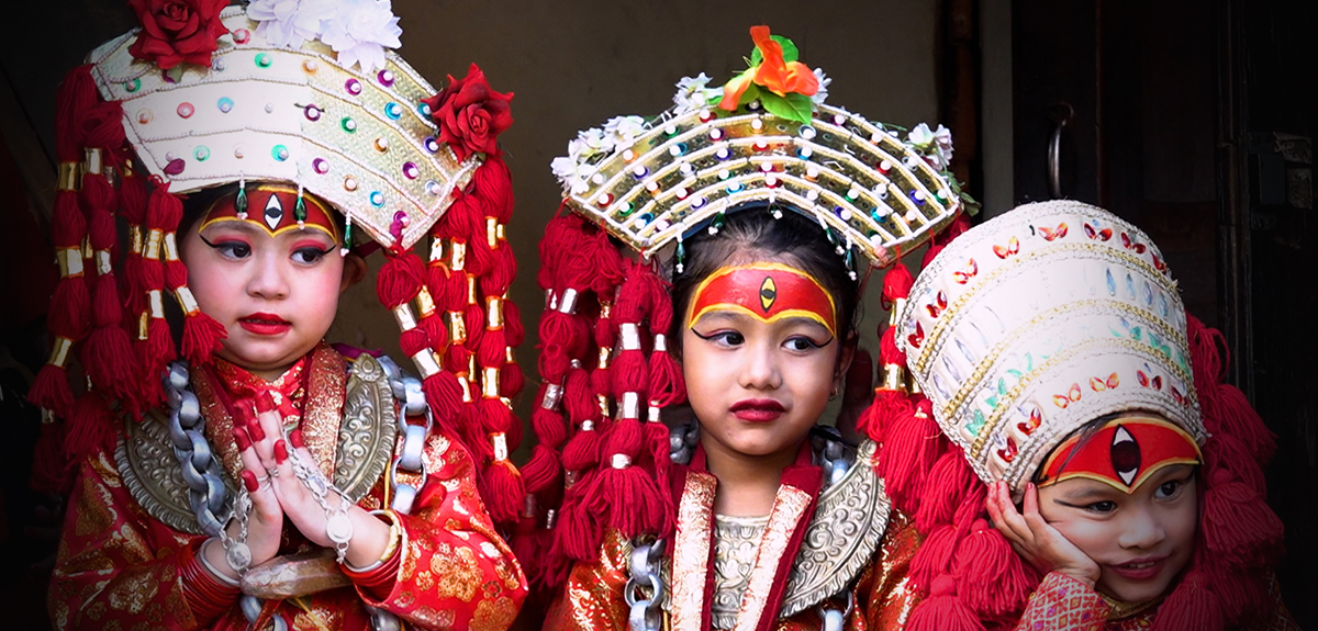 वसन्तपुरमा कुमारी पूजा [तस्बिहरू]