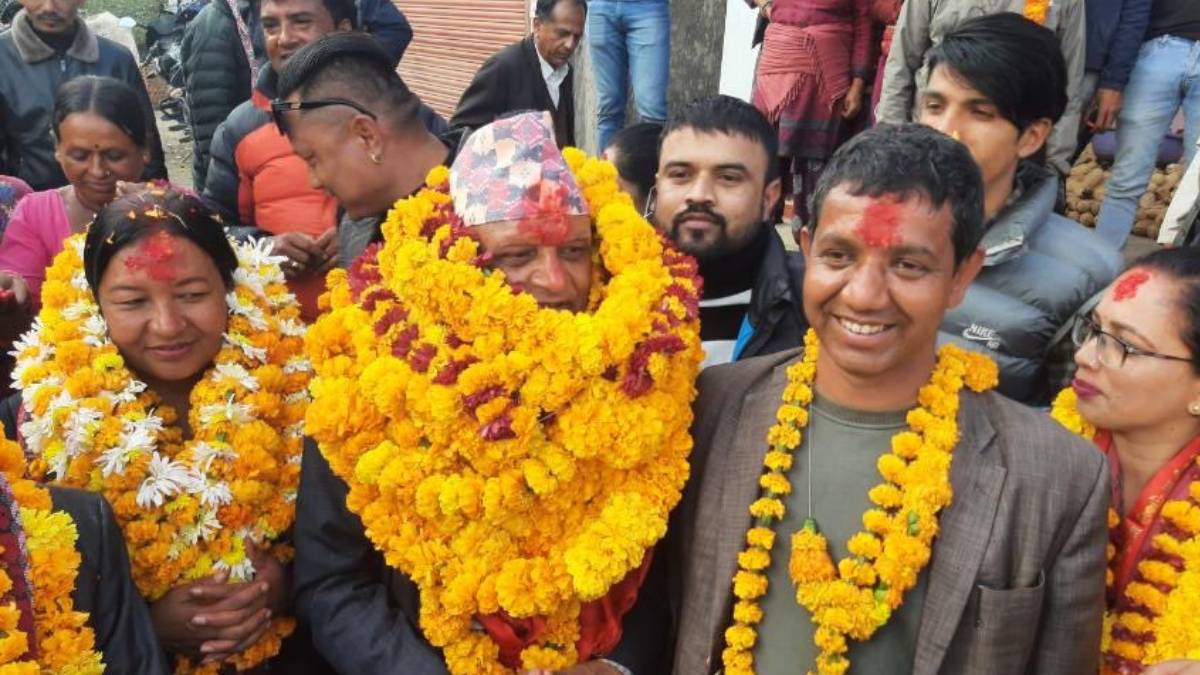 बास्कोटाको वडामा गठबन्धनका उम्मेदवारलाई भव्य स्वागत