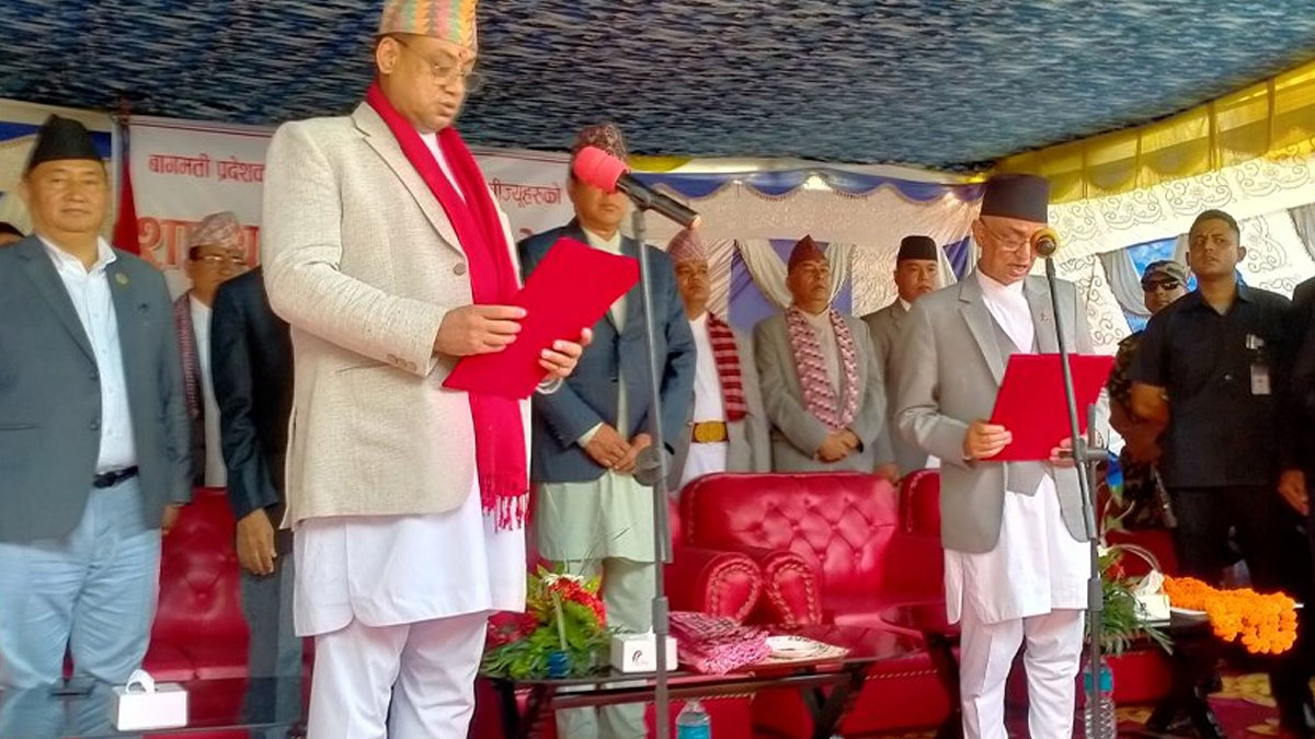 बागमतीको मुख्यमन्त्री बानियाँले लिए सपथ