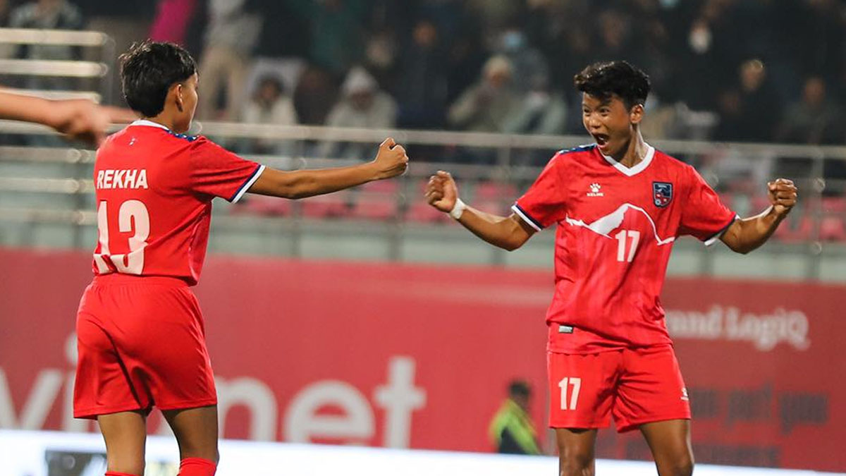 कीर्गिस्तानविरुद्ध नेपाललाई पहिलो हाफमा १–०को अग्रता