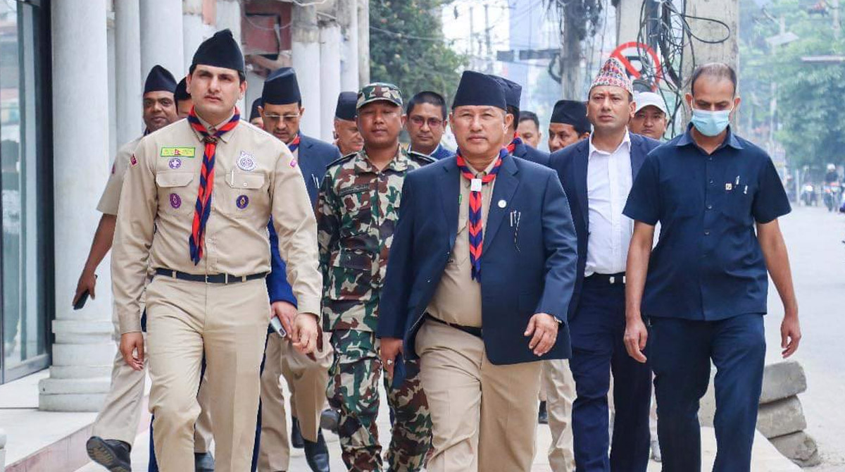 १२ वर्षपछि नेपाल स्काउटमा निर्वाचन हुँदै, खेलकुदमन्त्री लिम्बुको सफलता