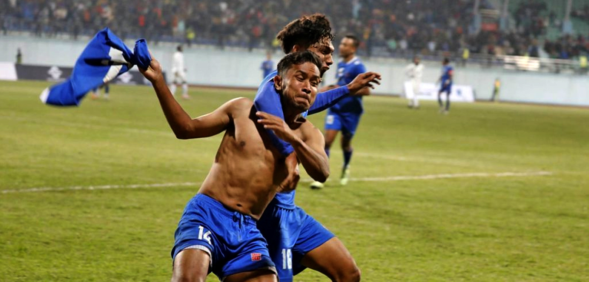 अञ्जनको गोलमा पकिस्तानविरुद्ध नेपालको जित