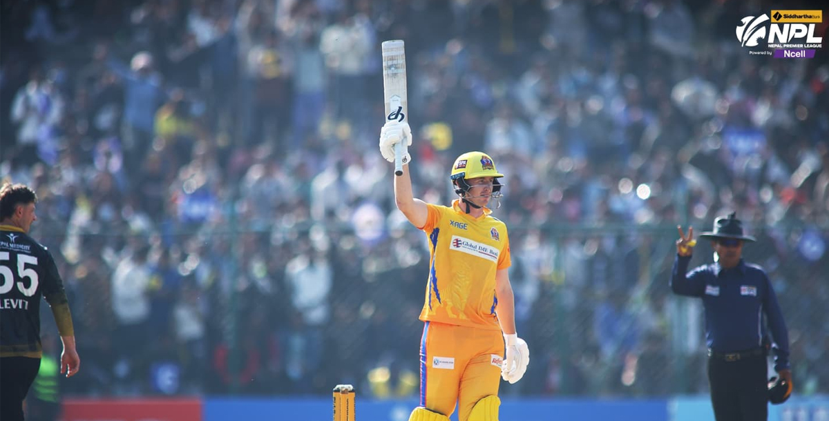 म्याकमुलेनको अर्धशतकमा सुदूरपश्चिमले दियो काठमाडौंलाई १६८ रनको लक्ष्य