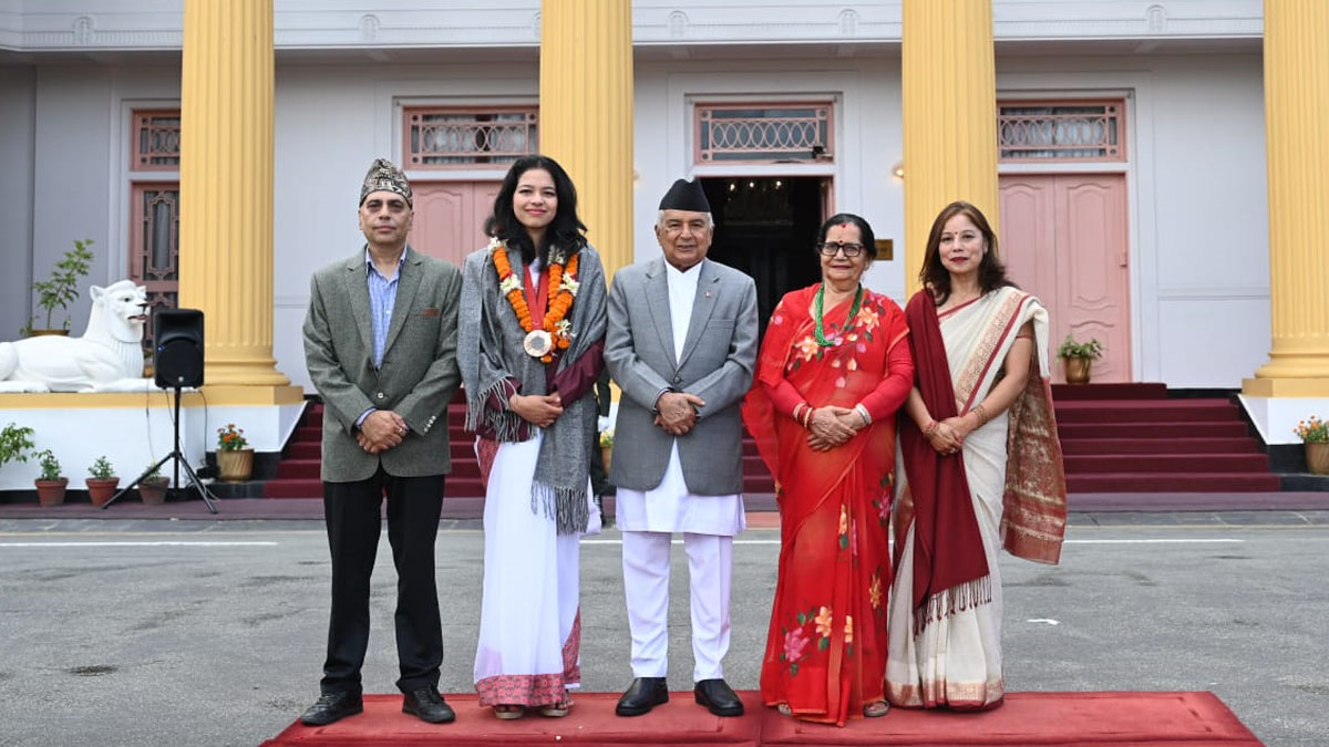 राष्ट्रपतिबाट पलेशालाई सम्मान