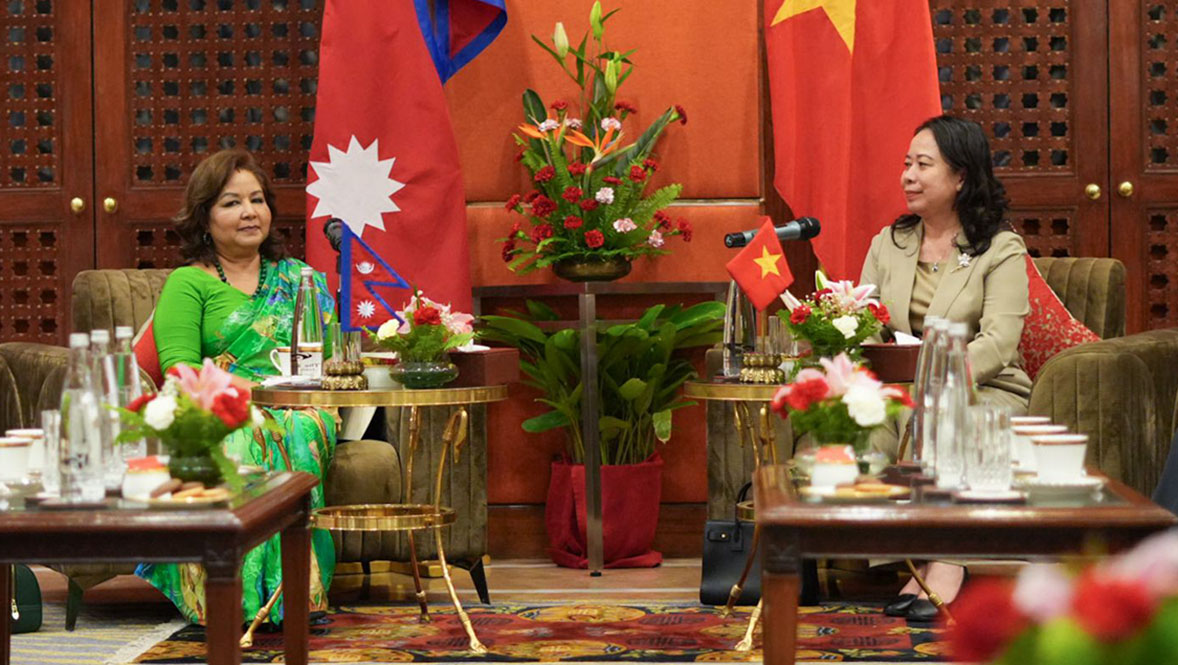 परारष्ट्रमन्त्री डा. राणा र भियतनामका उपराष्ट्रपतिसँग शिष्टाचार भेटवार्ता