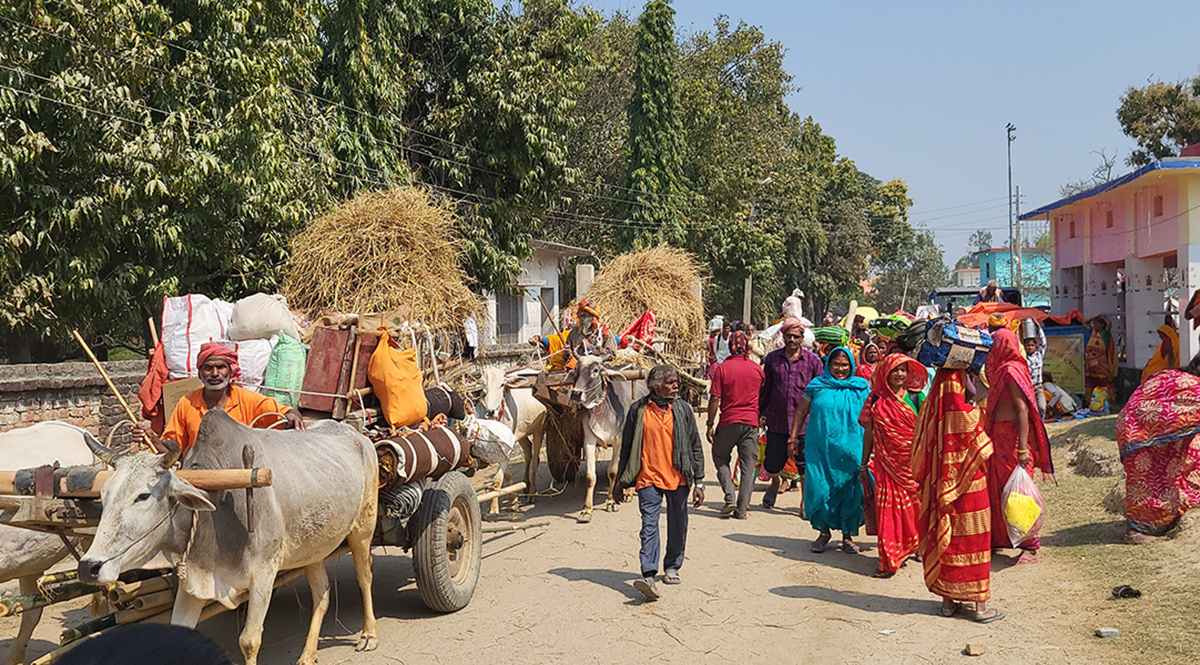 मिथिला माध्यमिकी परिक्रमा आज महोत्तरीको मटिहानीमा