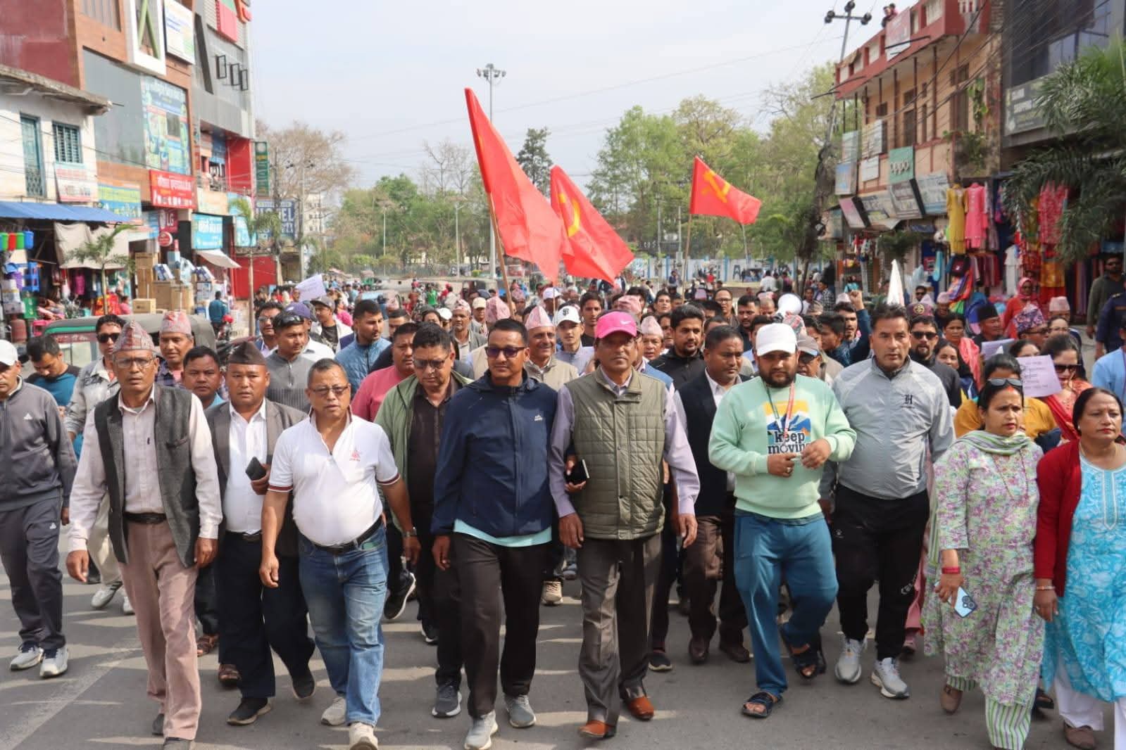 कर्णालीका विभिन्न जिल्लाहरुमा एमालेको प्रदर्शन, सुरक्षा निकाय ‘हाइ अलर्टमा’