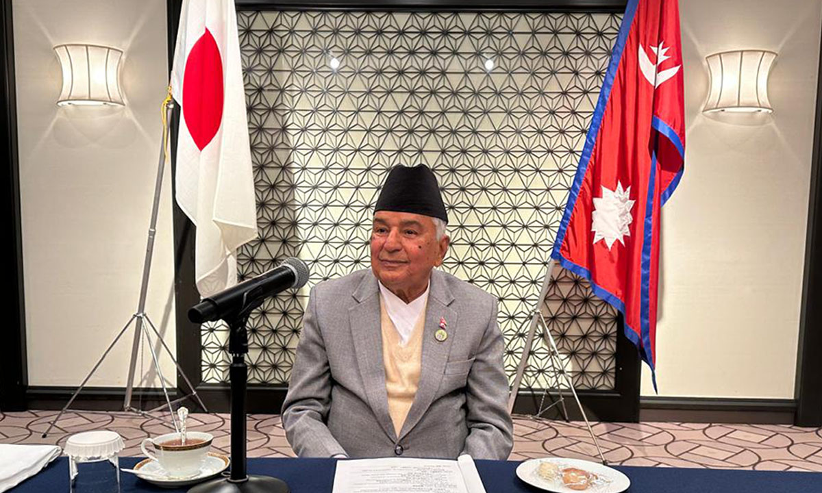 नेपाल जापानी निजी क्षेत्रसँग घनिष्ठ साझेदारी निर्माण गर्न चाहन्छ : राष्ट्रपति