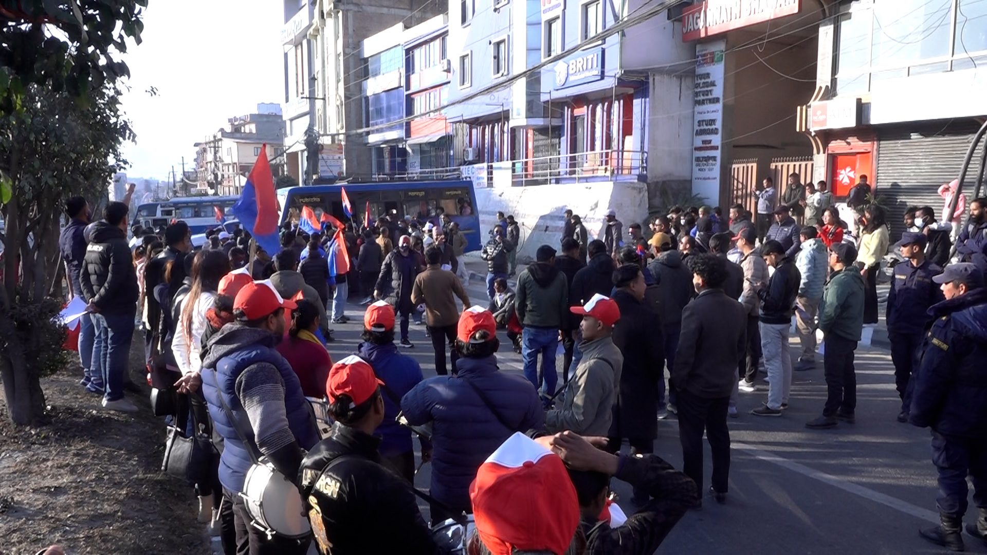 रवि लामिछानेविरुद्ध युवा संघको विरोध प्रदर्शन