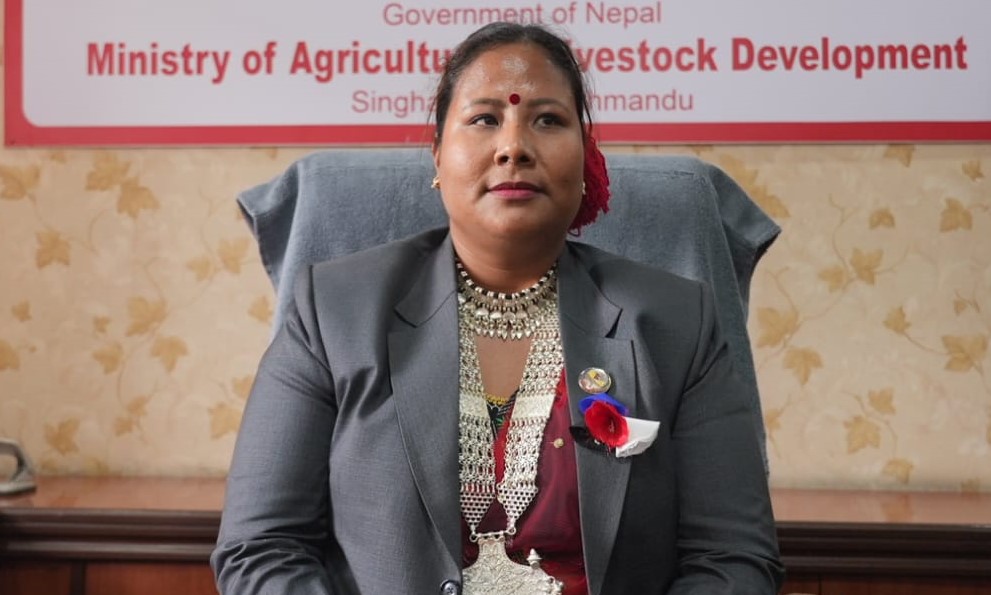 कृषि मन्त्री गिता चौधरीले गरिन् पदभार ग्रहण