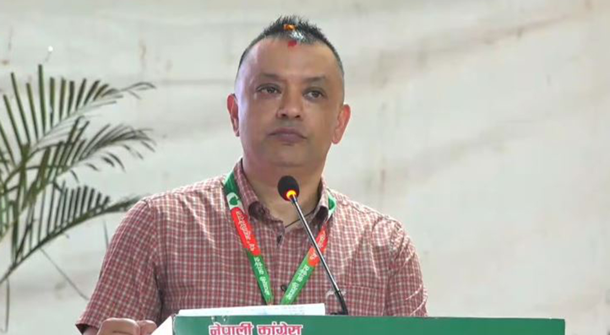 विपत् र पार्टी एकताको प्रयासले कांग्रेस महाधिवेशनको कार्यतालिका प्रभावित भयो : गगन थापा