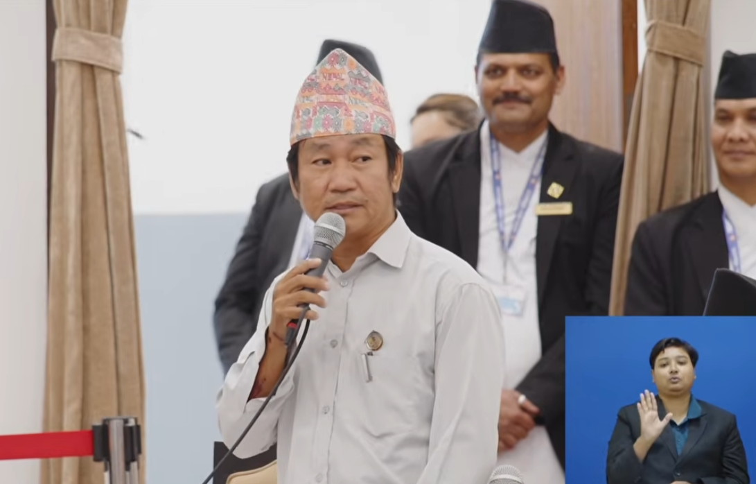राष्ट्रहितविरुद्धका अभिव्यक्ति रोक्न साम्पाङले गरे संकल्प प्रस्ताव